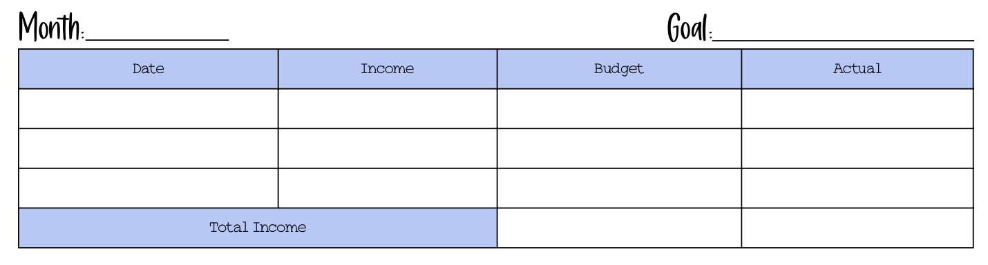 Budget Printable