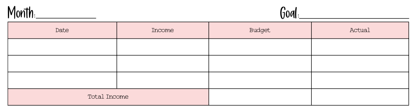 Budget Printable